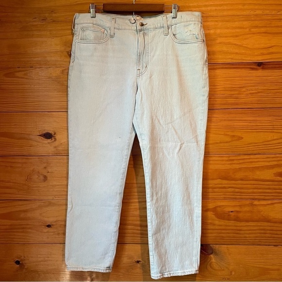 Madewell The Mid Rise Perfect Vintage Jean in Fitzgerald Wash 32 Plus Size NWT - Picture 4 of 16